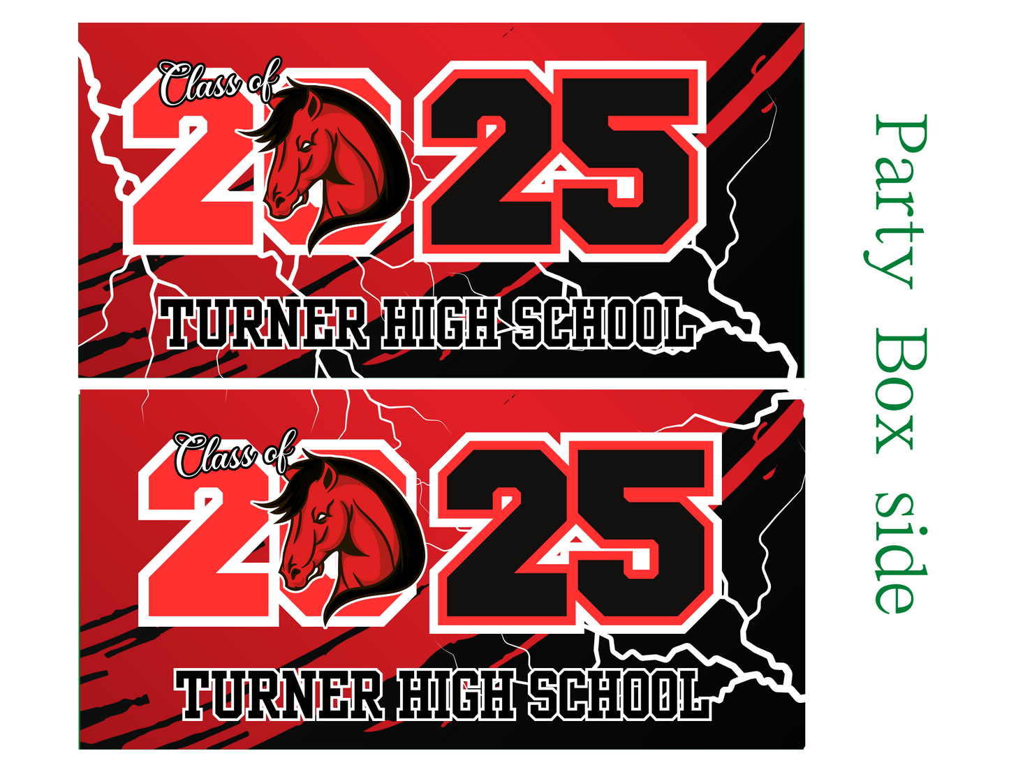 Red Grad Party Favor Templates