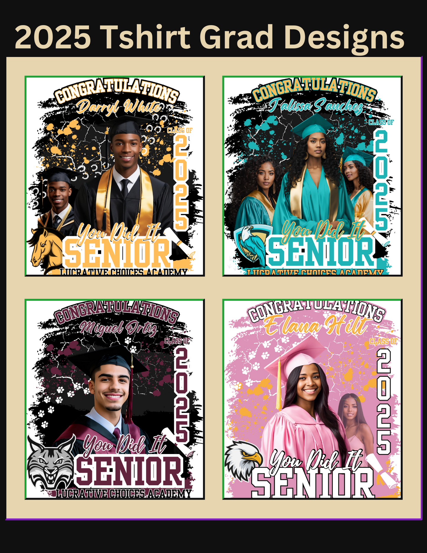 Grad Tshirt editable designs (4)