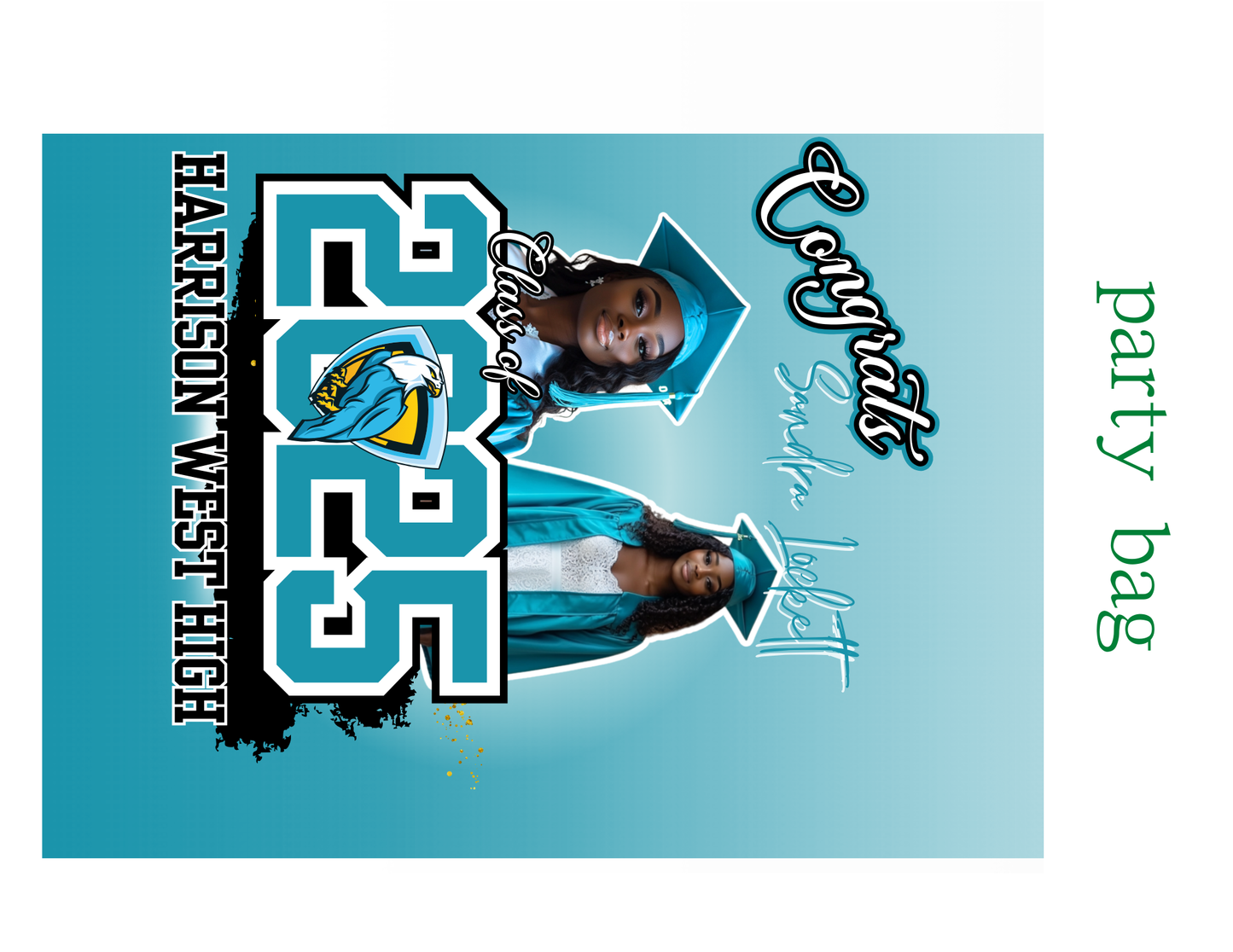 Turquoise Party Favor Template Bundle