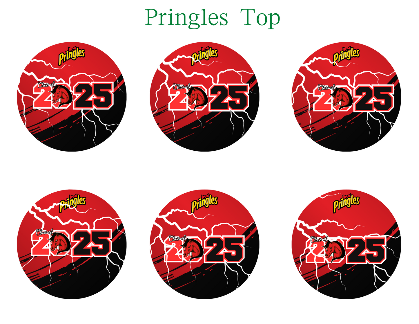 Red Grad Party Favor Templates