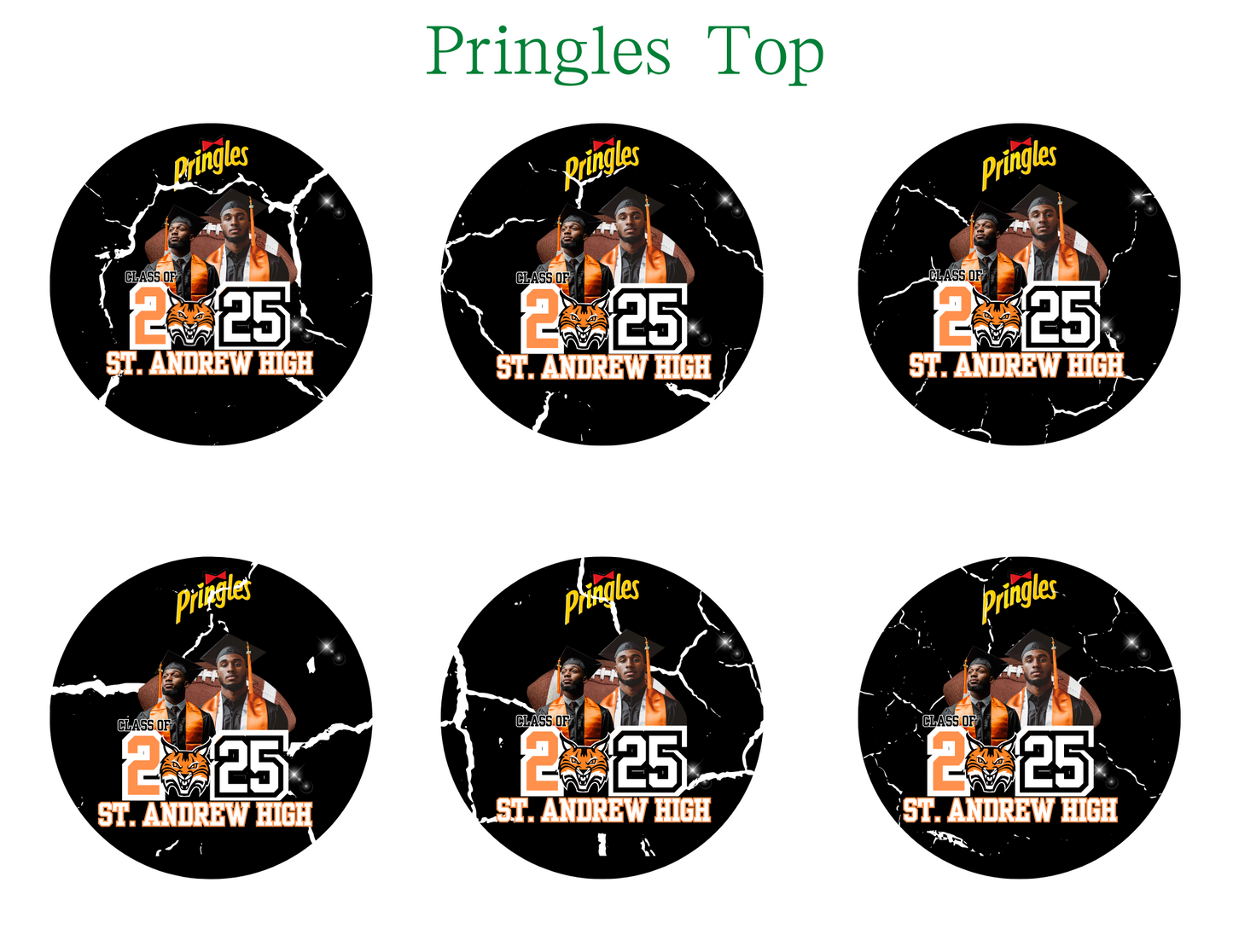 Orange Graduation Party Favor Templates