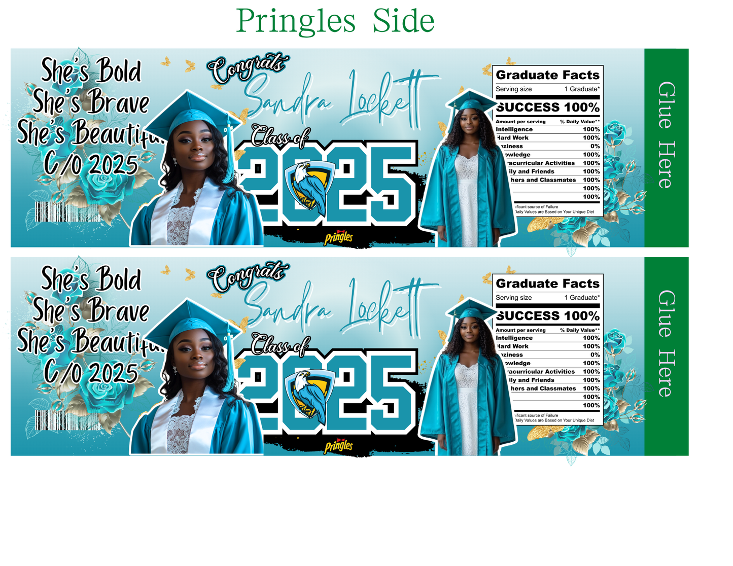 Turquoise Party Favor Template Bundle