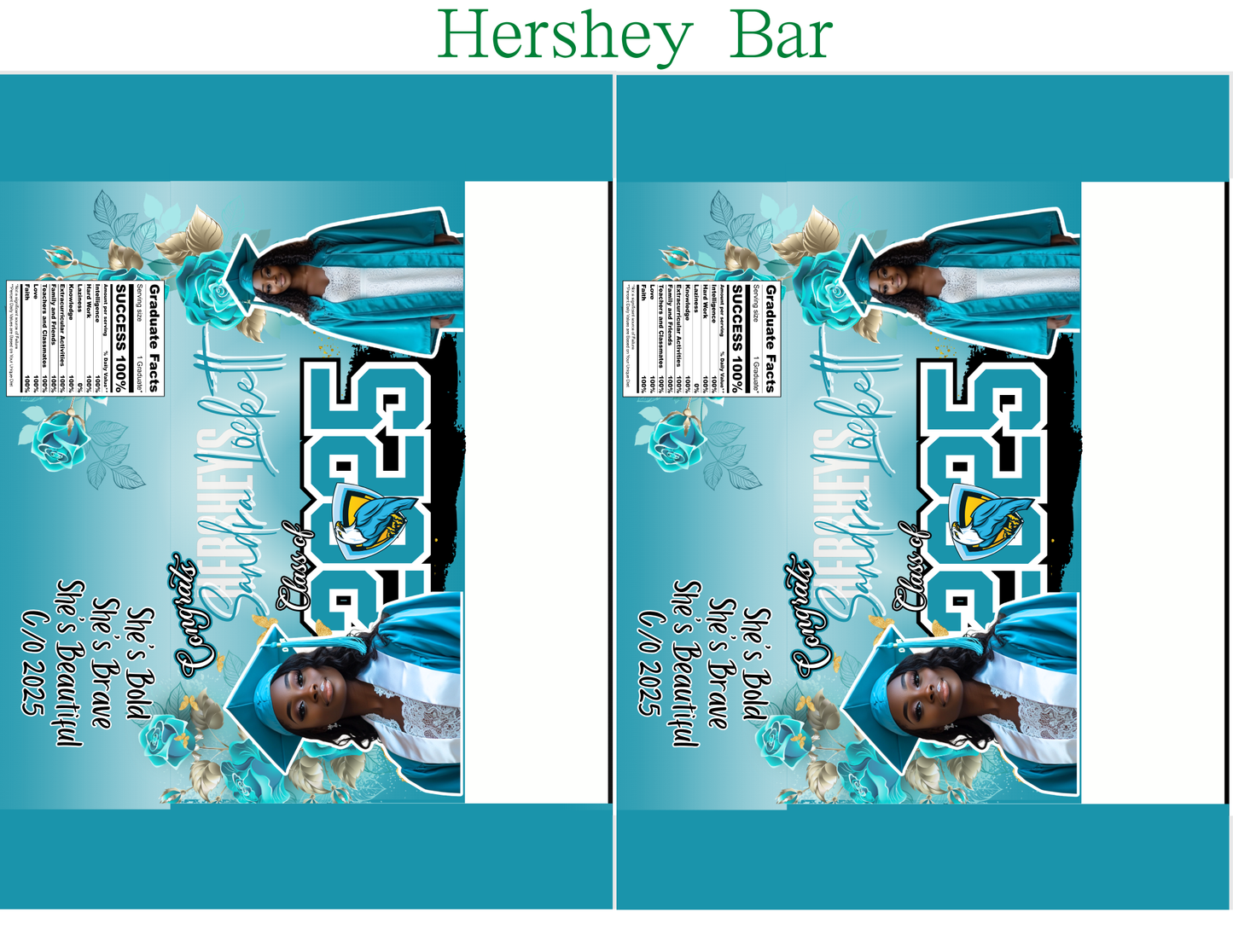 Turquoise Party Favor Template Bundle