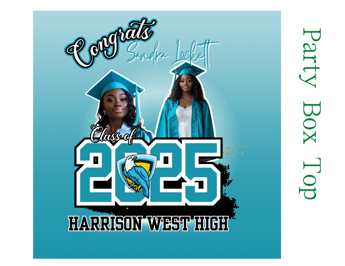 Turquoise Party Favor Template Bundle